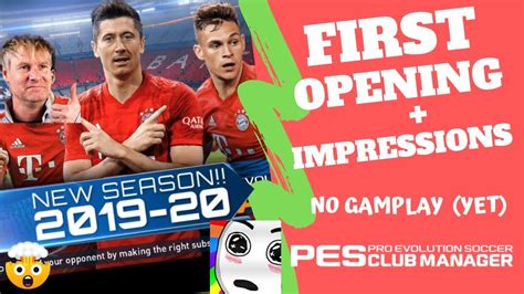 Pes Club Manager 2019 20 First Opening And Impressions No Gameplay