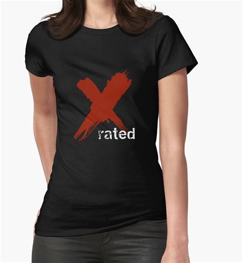X Rated Womens Fitted T Shirts By Kurt Tutschek Redbubble