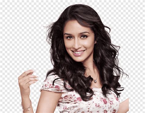 Shraddha Kapoor Woman In White Floral Top Smiling Png Pngegg