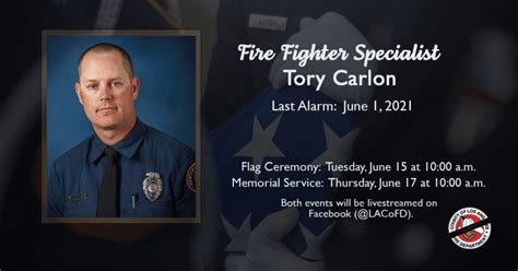 Flag Ceremony Memorial Service Planned For Firefighter