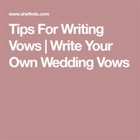 Tips For Writing Vows Write Your Own Wedding Vows Writing Vows