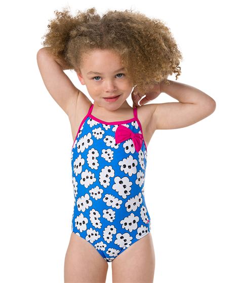 Speedo Infant Girls Bow Swimsuit Dolphin Swimware