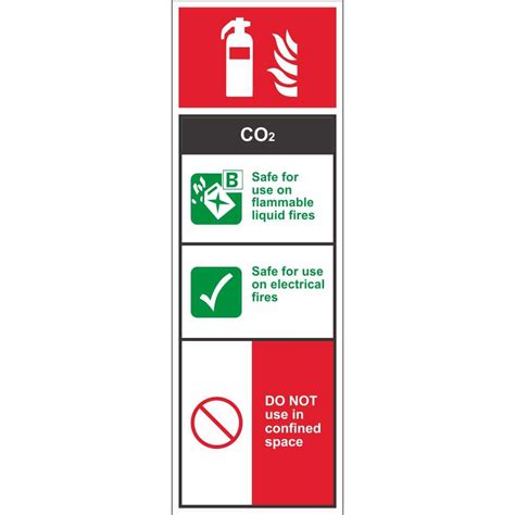 Co2 Fire Extinguisher Identification Id Signs And Labels Pd Signs