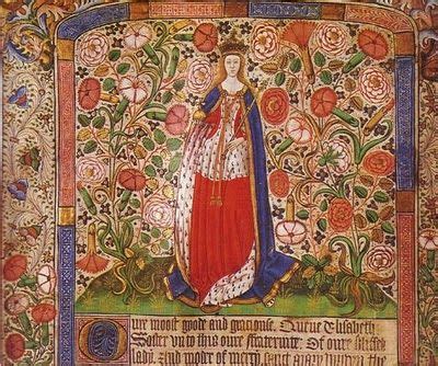 Elizabeth Woodville Depicted In A Manuscript Of The Worshipful Company