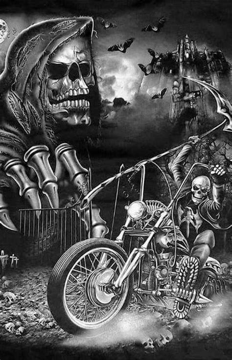 pin by christopher paquin on skull bones biker art lowrider art motorcycle artwork