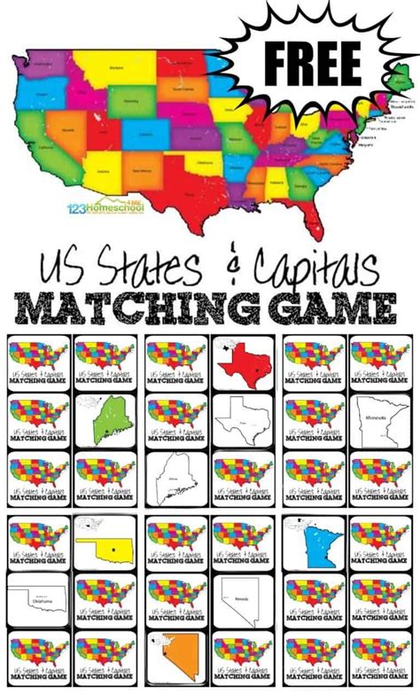 Kids Will Have Fun Learning All 50 Us States And The State Capitals