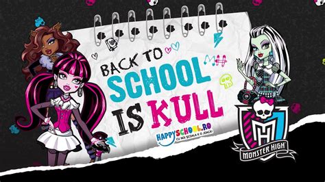 Monster high is an american fashion doll franchise created by mattel and launched in july 2010. Monster High Rechizite HappySchool - YouTube