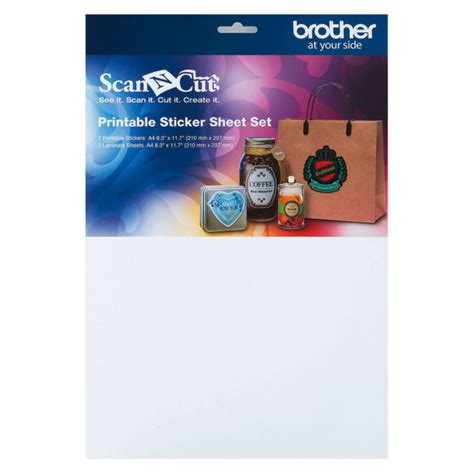 Brother Scanncut Printable Sticker Sheets Craftstore Direct