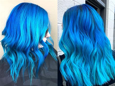 ‘blue Balayage El Tinte De Cabello Azul Que Parece El Mar