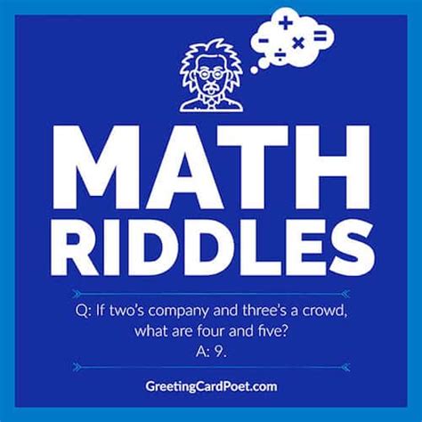 Math Riddles And Puzzles For The Best And Brightest