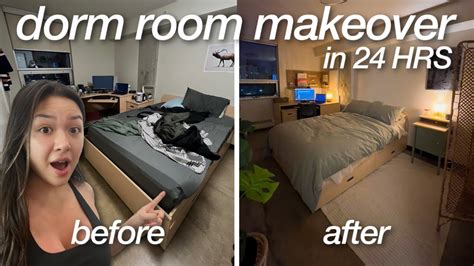 24 Hour College Dorm Room Makeover Surprise For My Best Friend Youtube