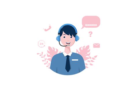 Premium Customer Service Illustration Pack From Network And Communication