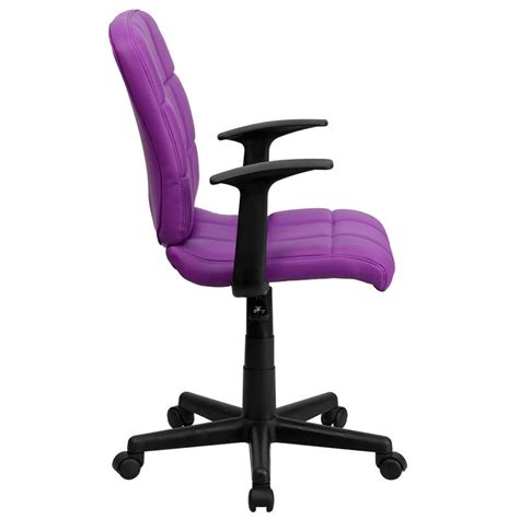 When it comes to office chairs, some of us have constant complaints about how. Mid-Back Purple Quilted Vinyl Swivel Task Chair with Arms