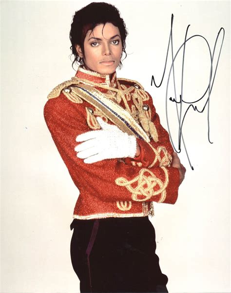 Lot Detail Michael Jackson Superb Signed 11 X 14 Color Photo Psadna