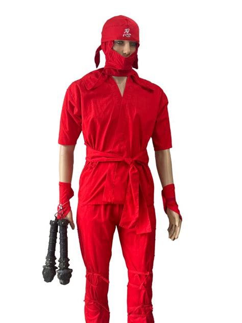 Red Ninja Costume Teenadult