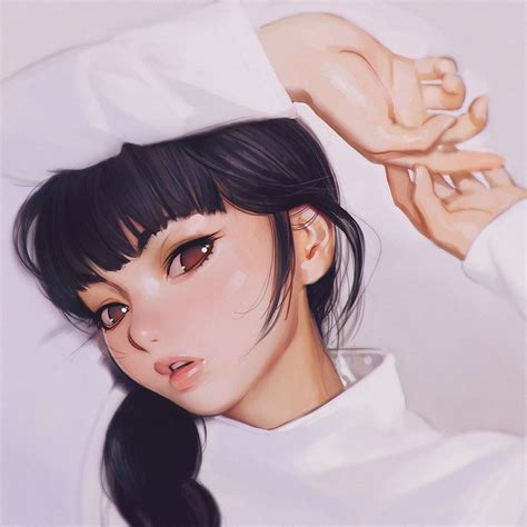 Anime Girls Anime Dark Hair Wallpaper Resolution1080x1080 Id