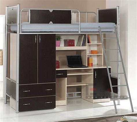 Hot Item School Furniture Bunk Beds With Study Table And Wardrobe Sf