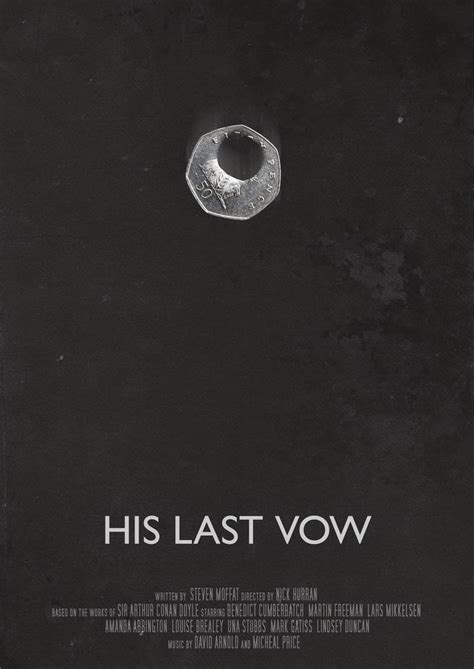 The Movie Poster For His Last Vow With An Image Of A Donut