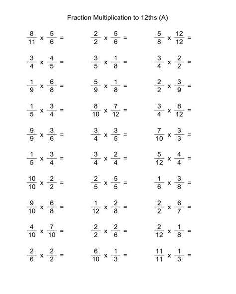 Printable Math Worksheet 6th Grade