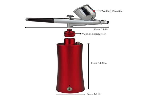 Cordless Portable Airbrush And Rechargeable Compressor Magnetic