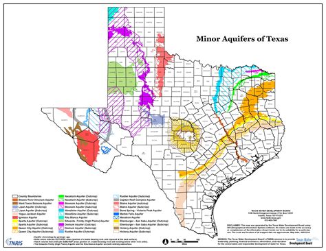 Map Minoraquifers8x11 The Central Texas Groundwater Conservation