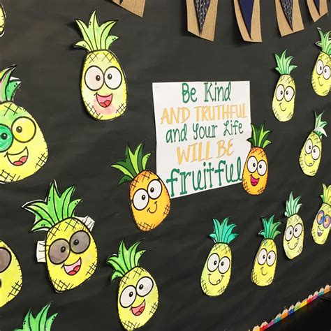 Pineapple Summer Bulletin Board Mrs Bs Beehive Preschool Bulletin