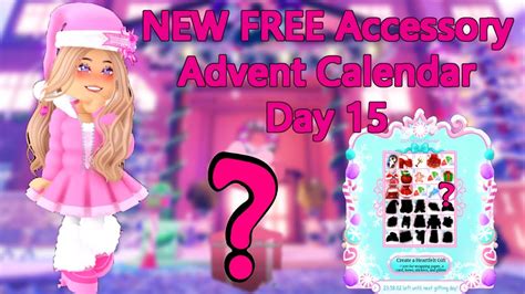 Advent Calendar Day 15 New Free Accessory Royale High Youtube