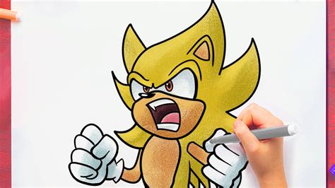 how to draw super sonic