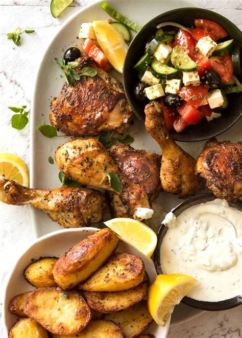 Cooking the rice with the chicken on top adds extra flavour to the rice because the chicken juices get soaked up by the rice. Greek Chicken | Recipe | Greek lemon potatoes, Baked greek ...