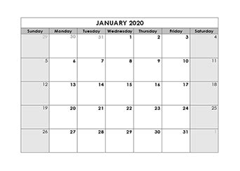 Create your own 2020 month planners using our calendar this is the list of best printable 2020 monthly calendar or planner templates available for you to download. Blank Calendar 2020 Template - Free Printable Blank ...
