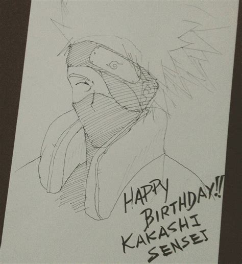 Happy Birthday Kakashi Sensei By Airtoncs On Deviantart