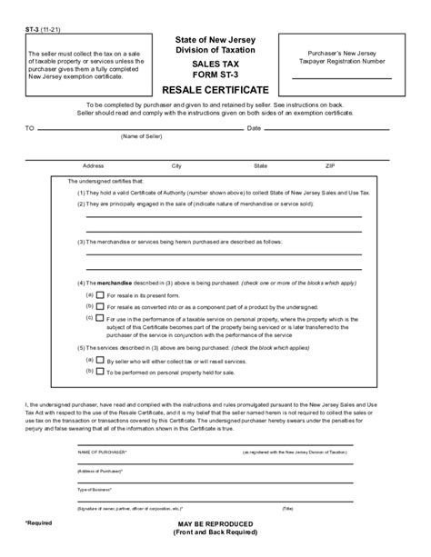 Nj Dot St 3 2023 Form Printable Blank Pdf Online