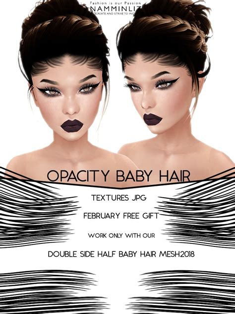 Announcement new baby hair opacity in shop! New Baby hair 3 Opacity Textures V3 JPG (Work only wit ...