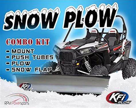 Rpm Kfi Utv 66″ Snow Plow Kit Combo W 2″ Receiver For Yamaha Viking