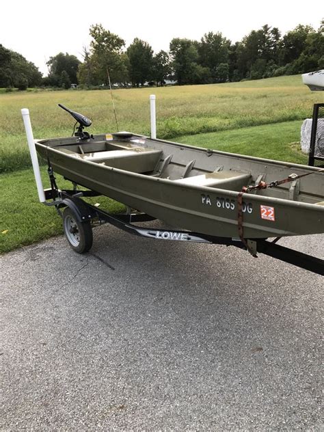 12 Lowe Jon Boat With 8hp Outboard For Sale In Mountville Pa Offerup