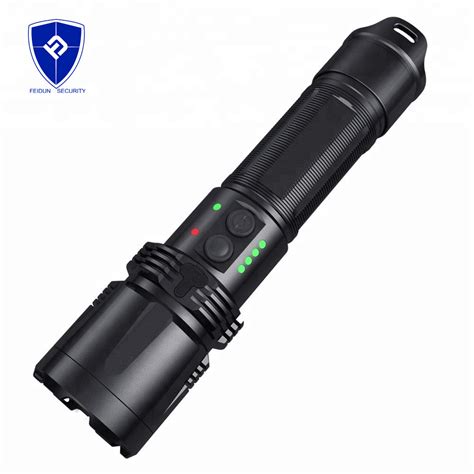 High Quality Police Force Self Defense Tactical Flashlight Stun Gun