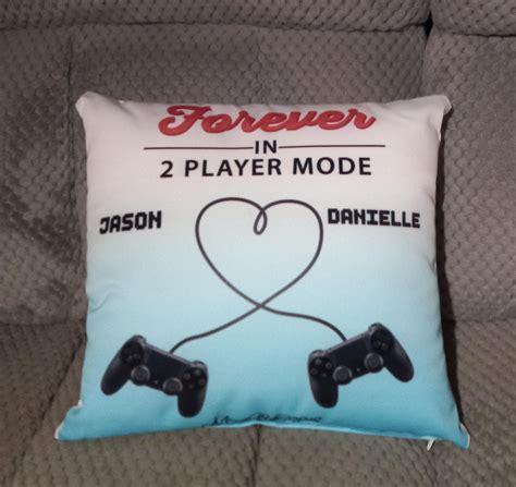Personalized Gaming Controllers Couple Custom Pillow Forever In 2