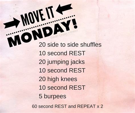 Move It Monday Heres A Quick Cardio Workout When You Are Short On