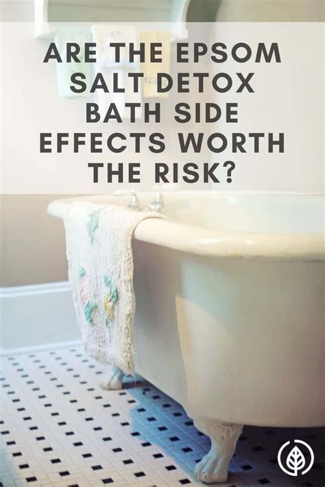 2 cups of epsom salt added to your bathtub of water. Epsom Salt Detox Bath Side Effects: Worth The Risk? | All ...