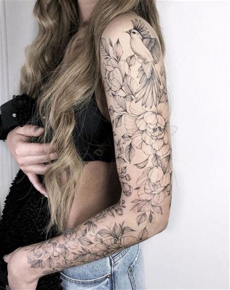 40 Exclusive And Stunning Arm Floral Sleeve Tattoo Designs For Your