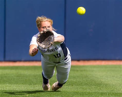 Lexi Knief 10 Outfielder Lexi Knief 10 Makes A Diving Catch During The Second Game Of A