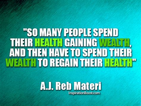 Health And Wealth Quotes Inspiration Boost