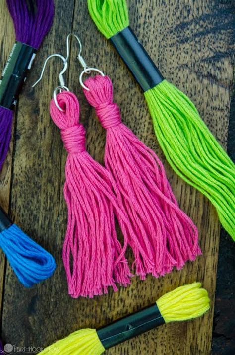 Quick And Easy Diy Embroidery Floss Earrings Tutorial