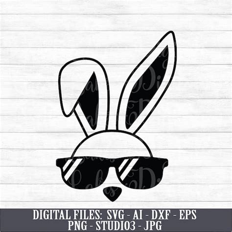 Bunny Wearing Glasses Svg - 130+ Crafter Files