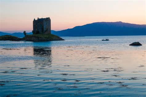 Castle Stalker Scotland United Kingdom Europe Stock Image Image Of