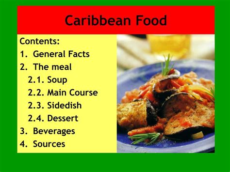 Ppt Caribbean Food Powerpoint Presentation Free Download Id3404053