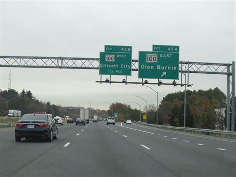 Maryland Interstate 95 Northbound Cross Country Roads