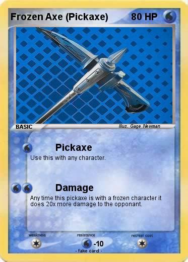 Pokémon Frozen Axe Pickaxe Pickaxe My Pokemon Card