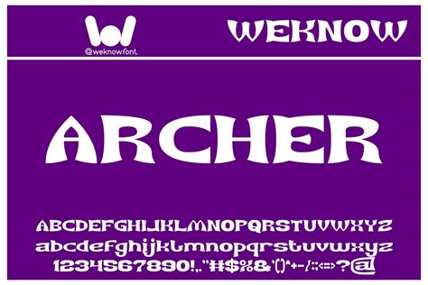Archer Font By Weknow · Creative Fabrica