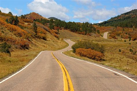 Winding Road In Autumn Photograph By Daniel Woodrum